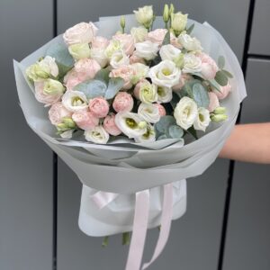 Букет микс с эустомой