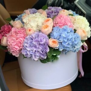 Композиция в коробке с розой Джульетта